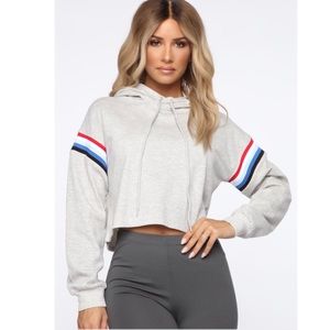 Fashion Nova Tops - Fashionnova cropped hoodie Fashion Nova Tops - Fashionnova cropped hoodie